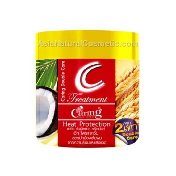 Восстанавливающая маска для волос с тепловой защитой c кокосом и пшеницей (CARING Treatment Heat Protection)
